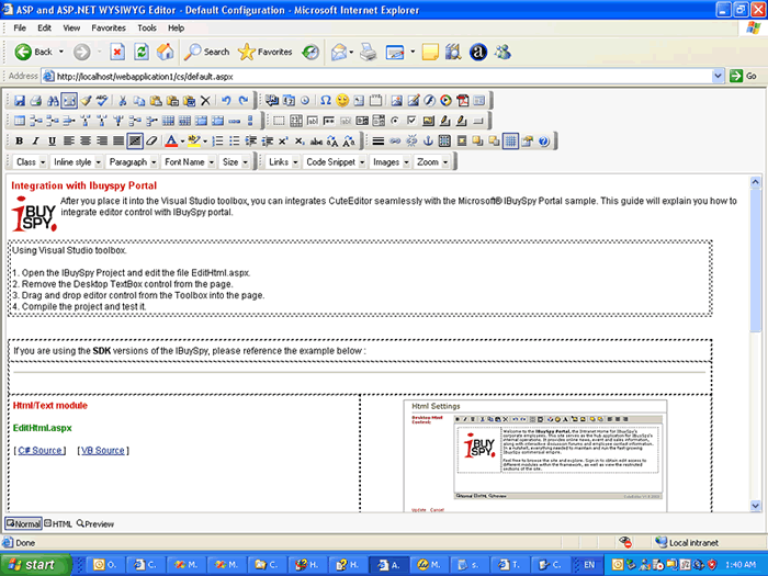 Full-Screen editing support 