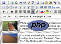 PHP rich text editor