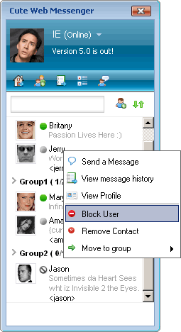 Block user